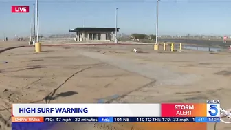 Video: Huntington Beach bicyclist swamped by spray from CalTrans truck