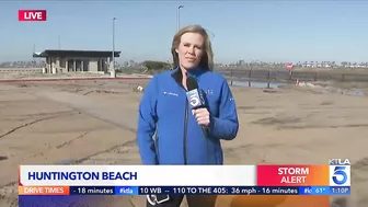 Video: Huntington Beach bicyclist swamped by spray from CalTrans truck