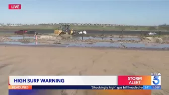 Video: Huntington Beach bicyclist swamped by spray from CalTrans truck