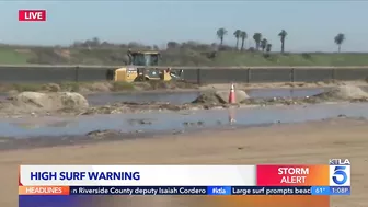 Video: Huntington Beach bicyclist swamped by spray from CalTrans truck