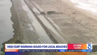 Video: Huntington Beach bicyclist swamped by spray from CalTrans truck