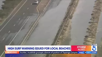 Video: Huntington Beach bicyclist swamped by spray from CalTrans truck