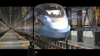 Naked-eye 3D video: bullet trains ready for Spring Festival travel