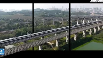 Naked-eye 3D video: bullet trains ready for Spring Festival travel