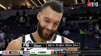 'We're gonna win a LOT of games!' - Rudy Gobert after season-high 25 PTS & 21 REB | NBA on ESPN