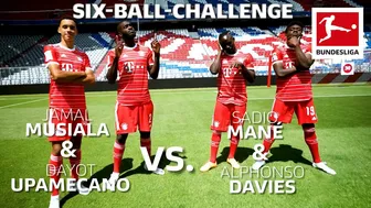 Mané Shoots with American Football | Epic Six Ball Target-Challenge