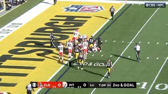 Steelers don't challenge clear touchdown then Najee Harris fumbles at the goal line