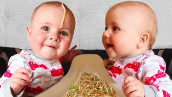 Funny Babies Eating Spaghetti Compilation || Just Laugh