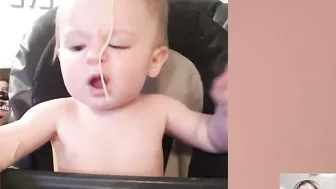 Funny Babies Eating Spaghetti Compilation || Just Laugh