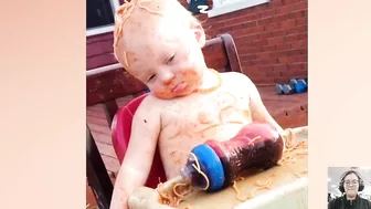 Funny Babies Eating Spaghetti Compilation || Just Laugh