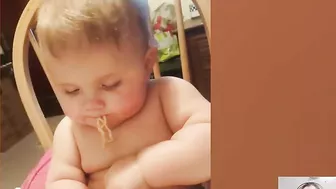 Funny Babies Eating Spaghetti Compilation || Just Laugh