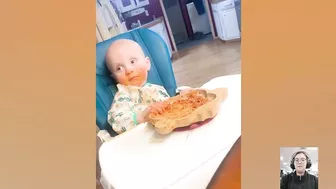 Funny Babies Eating Spaghetti Compilation || Just Laugh