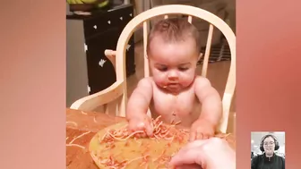 Funny Babies Eating Spaghetti Compilation || Just Laugh