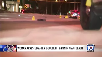 Woman arrested for pair of hit-and-run crashes in Miami Beach