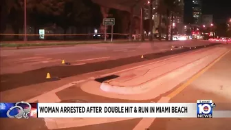 Woman arrested for pair of hit-and-run crashes in Miami Beach