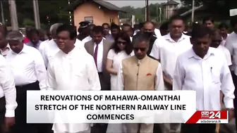 Renovations of Maho-Omanthai stretch of Northern railway line begin (English)