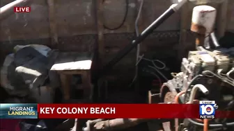 Migrants come ashore Tuesday morning in Key Colony Beach