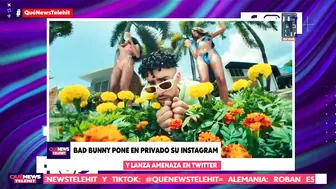 Bad Bunny pone en privado su Instagram y lanza amenaza en Twitter | QuéNews | Telehit