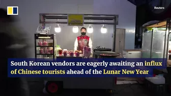 South Korean street vendors eagerly await Chinese tourists amid tit-for-tat Covid travel measures