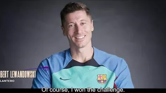 Robert Lewandowski Bosses The Barcelona Push Up Challenge | Inside Barca | Exclusive Clip