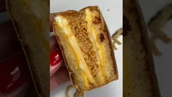 Day 26.25 of my ramen challenge - Fried Ramen Grilled Cheese