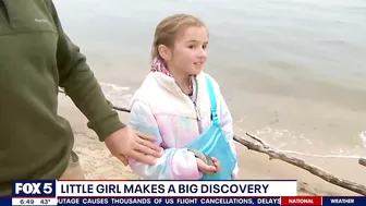 Maryland girl finds Megalodon tooth along Calvert County beach | FOX 5 DC