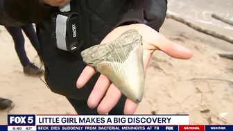 Maryland girl finds Megalodon tooth along Calvert County beach | FOX 5 DC