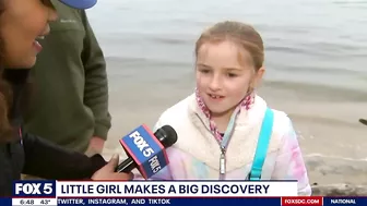 Maryland girl finds Megalodon tooth along Calvert County beach | FOX 5 DC