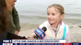 Maryland girl finds Megalodon tooth along Calvert County beach | FOX 5 DC