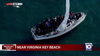 Authorities respond to large group of migrants found near Virginia Key Beach