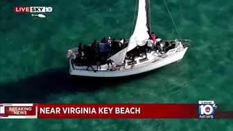 Authorities respond to large group of migrants found near Virginia Key Beach