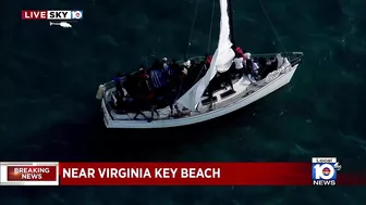 Authorities respond to large group of migrants found near Virginia Key Beach