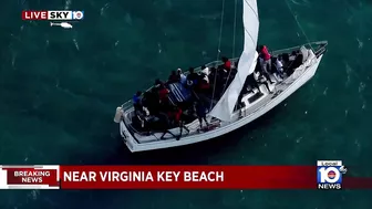 Authorities respond to large group of migrants found near Virginia Key Beach