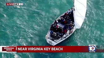 Authorities respond to large group of migrants found near Virginia Key Beach