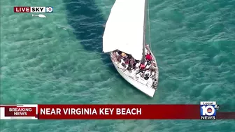 Authorities respond to large group of migrants found near Virginia Key Beach