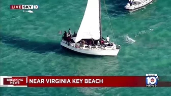 Authorities respond to large group of migrants found near Virginia Key Beach