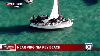 Authorities respond to large group of migrants found near Virginia Key Beach