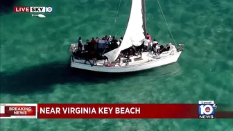 Authorities respond to large group of migrants found near Virginia Key Beach