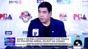 Game 7 attendance ng PBA Commissioner's Cup Finals, inaasahang record-breaking | Frontline Pilipinas