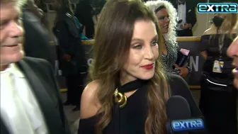 Lisa Marie Presley Appeared Unsteady in Final 'Extra' Interview at Golden Globes