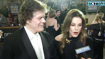 Lisa Marie Presley Appeared Unsteady in Final 'Extra' Interview at Golden Globes