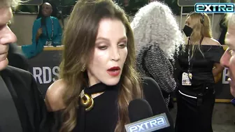 Lisa Marie Presley Appeared Unsteady in Final 'Extra' Interview at Golden Globes