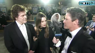 Lisa Marie Presley Appeared Unsteady in Final 'Extra' Interview at Golden Globes