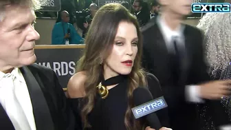 Lisa Marie Presley Appeared Unsteady in Final 'Extra' Interview at Golden Globes