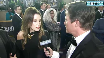 Lisa Marie Presley Appeared Unsteady in Final 'Extra' Interview at Golden Globes