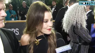 Lisa Marie Presley Appeared Unsteady in Final 'Extra' Interview at Golden Globes