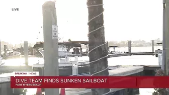 Dive Team Finds Sunken Sailboat on Fort Myers Beach With Human Remains