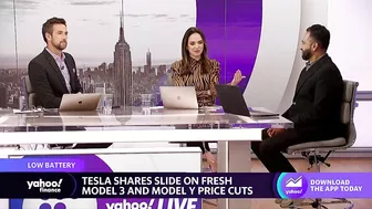 Tesla stock slides following price cuts on Model 3, Model Y