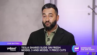 Tesla stock slides following price cuts on Model 3, Model Y