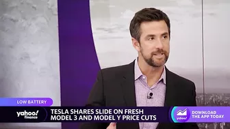 Tesla stock slides following price cuts on Model 3, Model Y